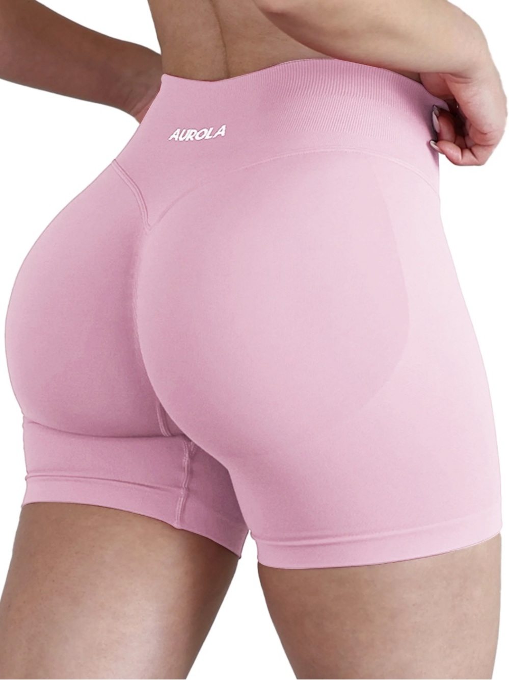 Aurola Pink Seamless Workout Shorts🌸